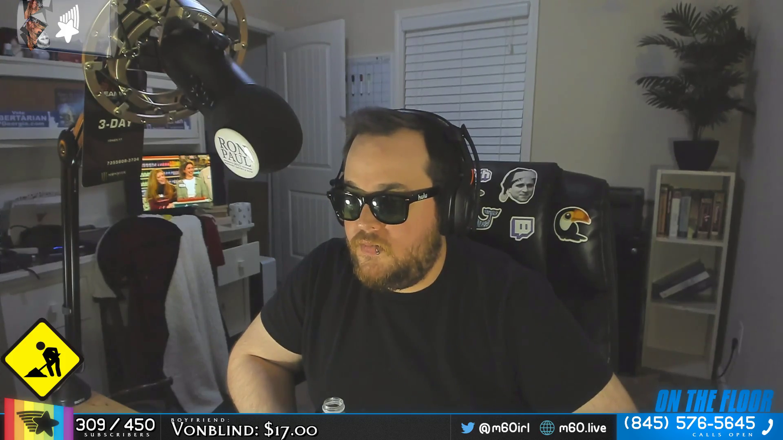 Caller's mom interrupts