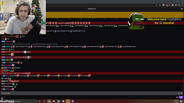 xQc on Forsen record