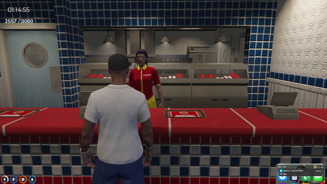 DABABY orders at Burger Shot.