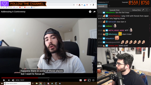 XQC gives Hasan an equal level response