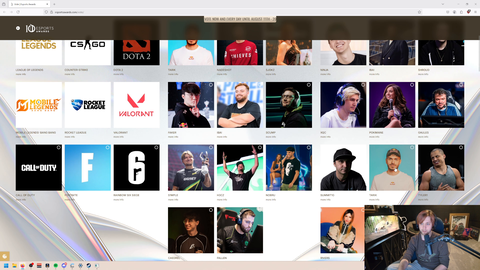 Soda checks out the nominations for "Streamer of the Decade"