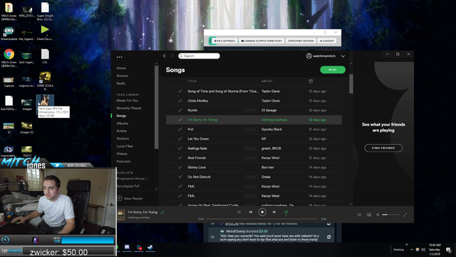 Mizkif searches Mitch's files