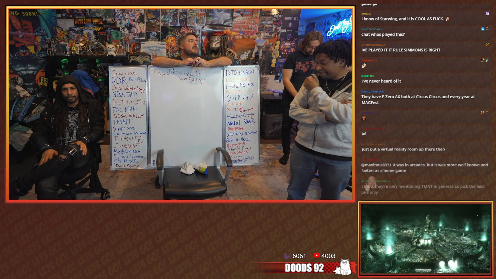 Awkward silence while Max and the Doodz argue Top 10 Arcade Games