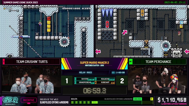 Clutch save in the Mario Maker Relay at GDQ