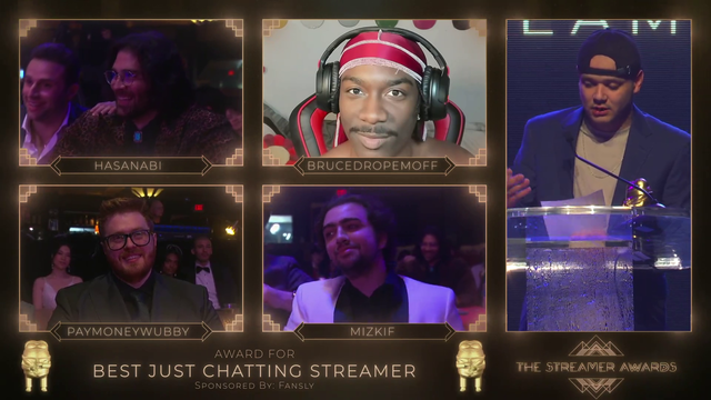 BEST SPEECH AT THE STREAMER AWARDS!