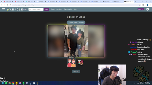 Pobelter plays Siblings or Dating