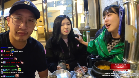 Hachubby proves her drinking soju skills