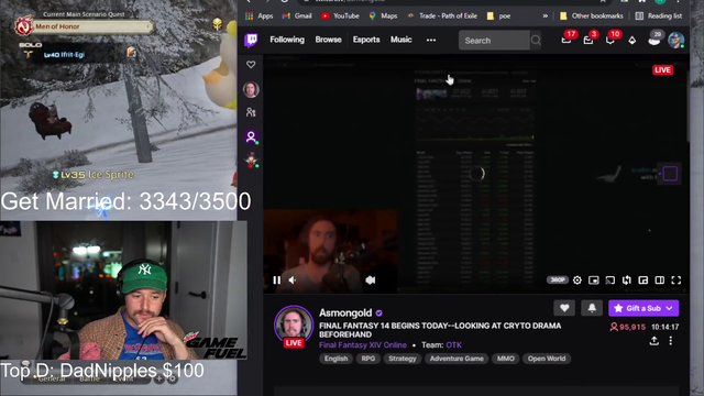 RichCampbell braces himself for a fat Asmon raid after his big FF14 stream