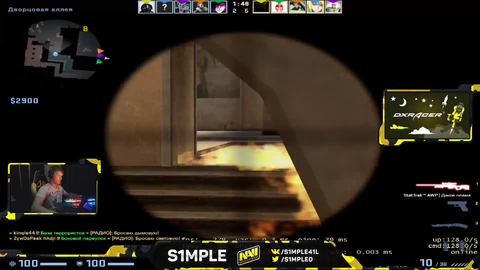 s1mple at home after playing too many lan tournaments