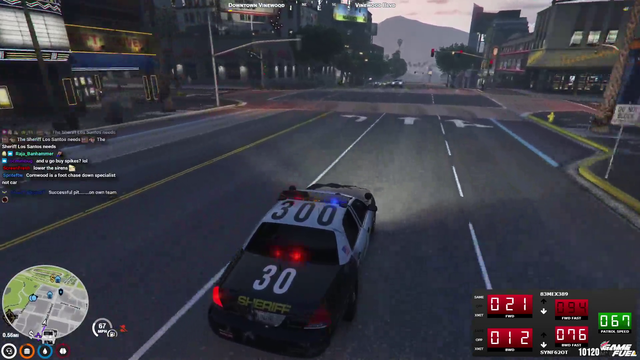 Cornwood's first solo chase going great