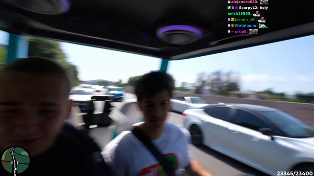 JasontheWeen, Lacy, and StableRonaldo Illegally Drive a Golf Cart On Highway Impeding Traffic