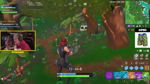 Ninja is on fire today