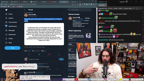 Alinity gave consent to Ethan (h3h3) talking about her 'experiences' with train on leftovers