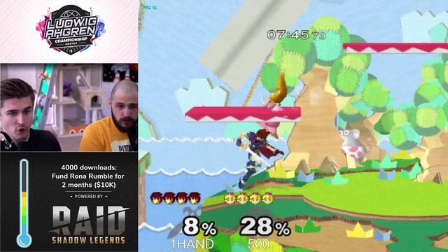 ludwig - Ludwig and Slime getting their minds blown commentating $1000 CPU tournament Peach v Roy