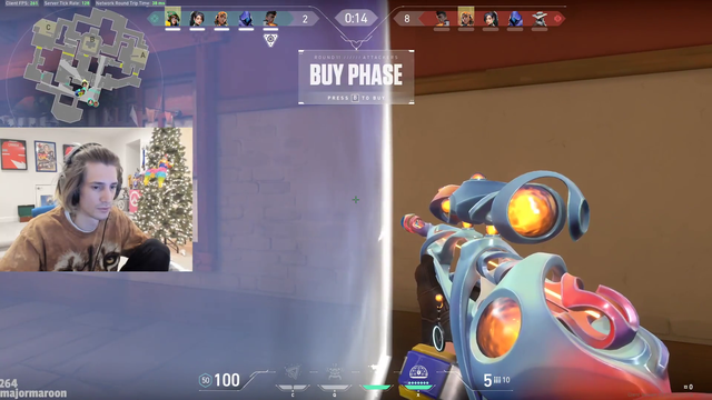 xqc hits the shot