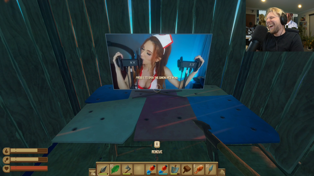 Quin makes a "private" room in raft