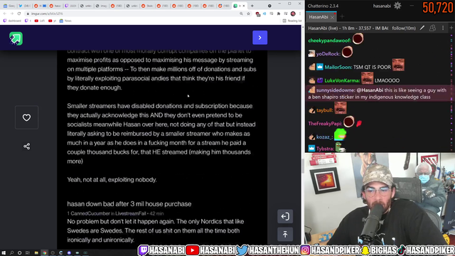 Hasan finds his number one hater