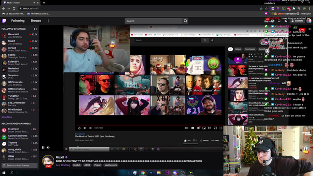 Streamer gets adwalled right before Mizkif watches his video