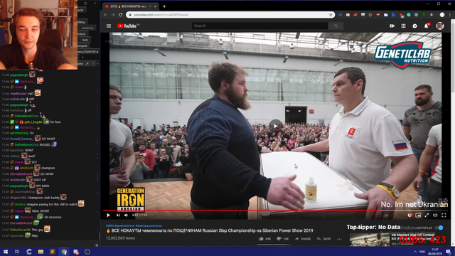 Vadikus watches russian slapping contest
