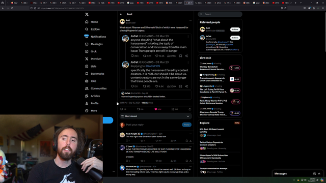Streamer calls out JoCat on his tweet