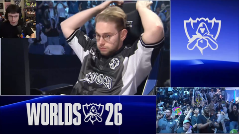 LYON Inspired and Saint flip each other off after winning LoL Worlds series against Brazil