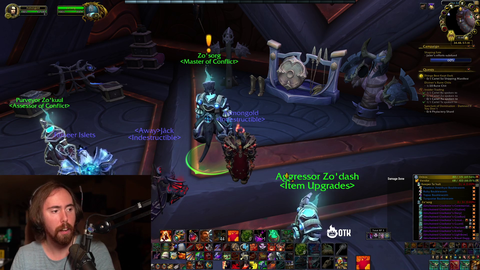 Asmongold - losing viewers playing WOW