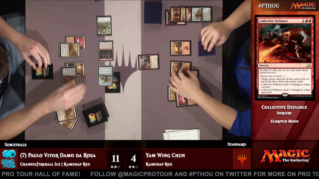 Magic: The Gathering player makes a stunning misplay in the semi-finals of the Pro Tour and loses his spot in the Finals.