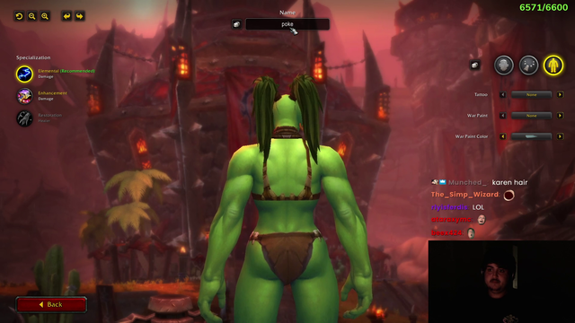 poke picking a name in wow