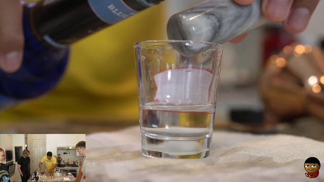 Nick tries to make a shot