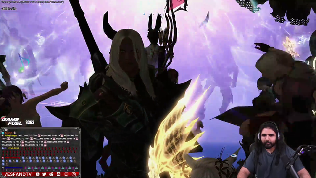 Esfand's first moments coming into Final Fantasy 14