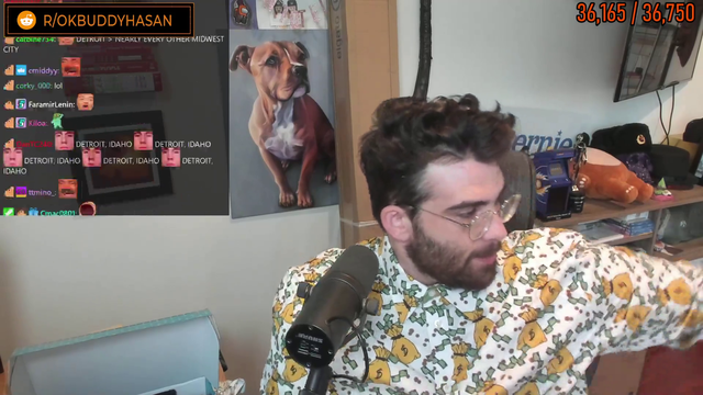 Hasan gets a new shirt in the PO box