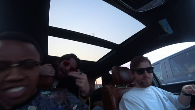 Cyr spits bars in the car