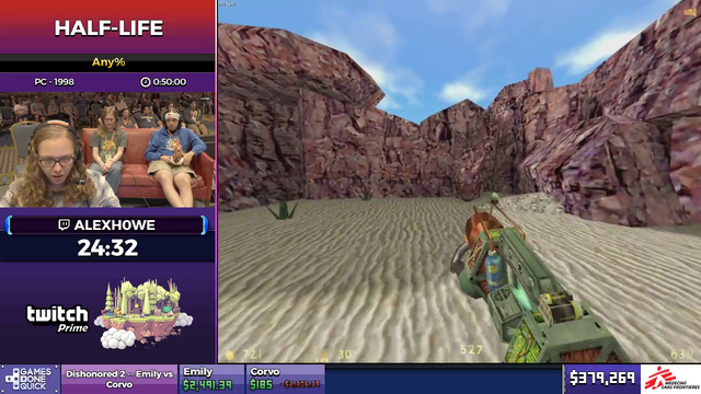 GDQ Suddenly plays loud music.