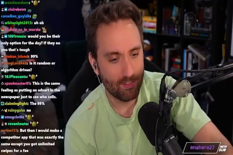 Atrioc discusses how dating standards aren't high, they're random