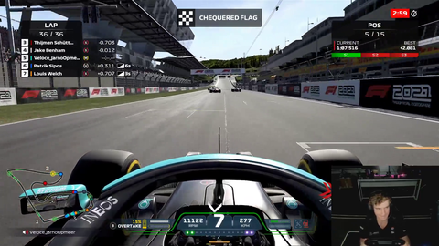 F1 E-Sports pro gets mildly upset after getting fu*ked over by his teammate on the last lap of the race (clip in comments)