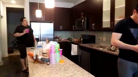 Greek and Trainwrecks dancing (non clip-chimp)