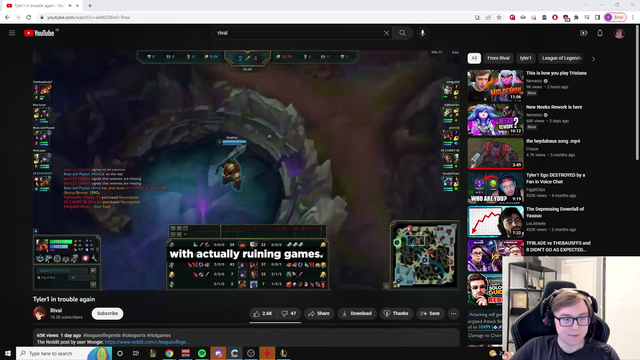 Thebausffs's opinion on people siding with tyler1 behavior but roasting him for his