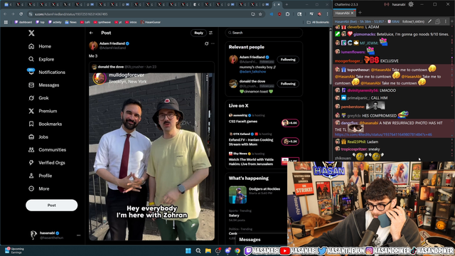 Adam Friedland gets confronted