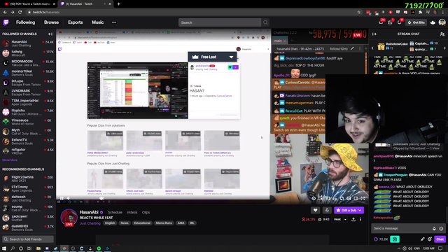 poke discusses hasan drama