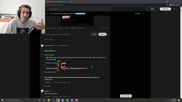 xQcOW - "How do you not get mad as a twitch partner seeing this?"
