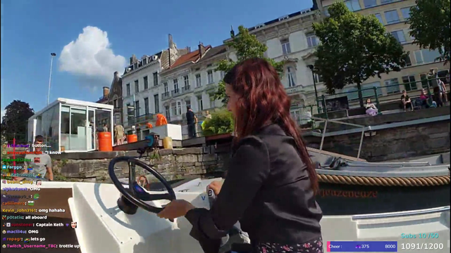 Streamer rents a boat