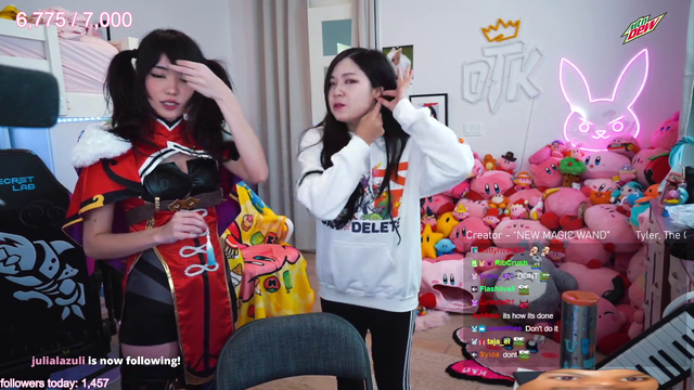 Hachu offers to pierce Emiru's ears.
