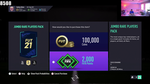 Nick ends his stream after getting Pedro Porro for the 3rd time in 10 minutes