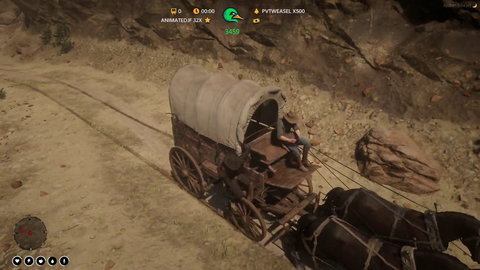 Red Dead RP - Ssaab tries to steal a horse cart and gets shot dead by a local