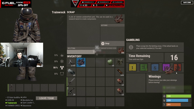 Train won 10K Scraps
