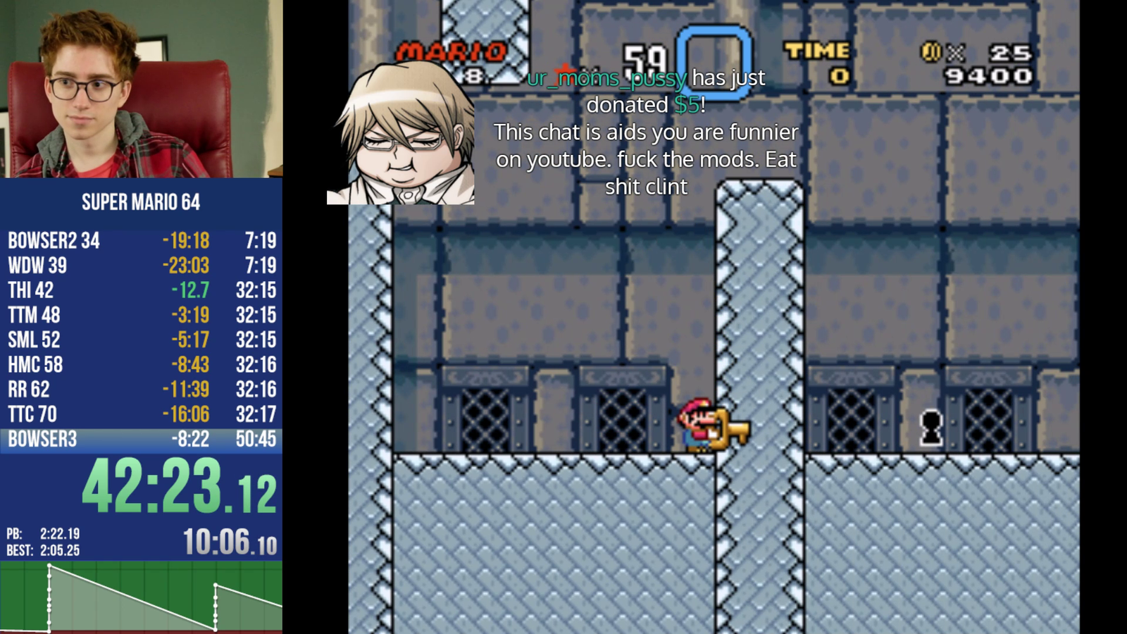 Clint gets a donation
