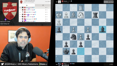 Hikaru looking to contact Twitch to organize chess tournament with some popular streamers