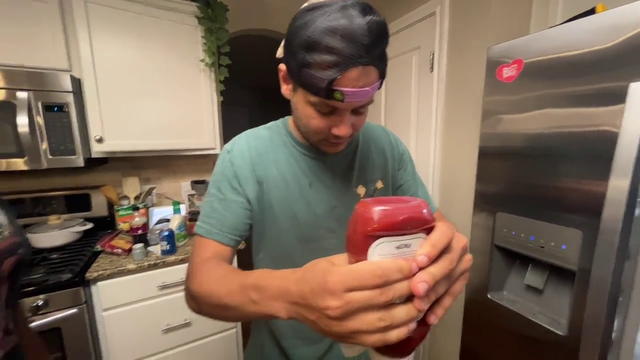 Erobb tries to make a floor sandwich