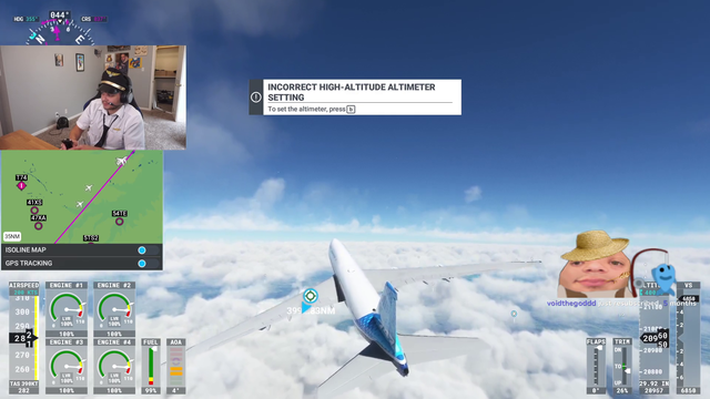 Erobb has aircraft stability problems while flying