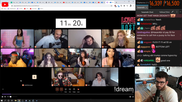 Hasan does a Destiny impersonation during debate sex